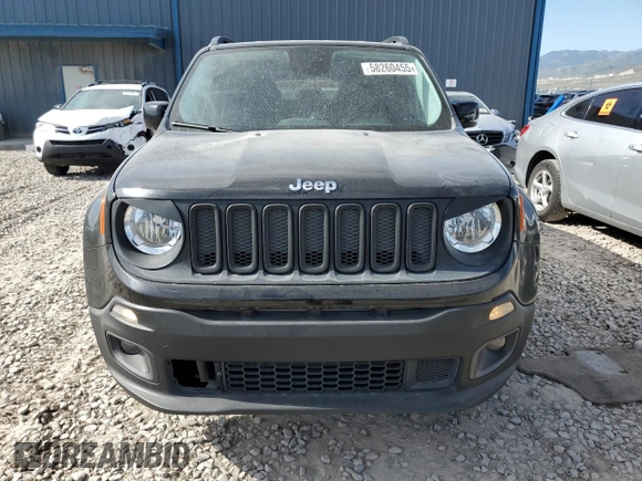 2017 Jeep Renegade Latitude with VIN ZACCJBBB7HPG57002, listed as a Copart auction lot 58260455 with 117,053 mi miles and Salvage title. Bid and sale history available at DreamBid. Image 5.