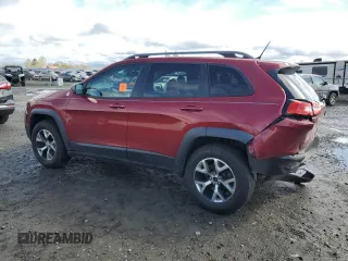 2015 Jeep Cherokee Trailhawk with VIN 1C4PJMBS9FW544133, listed as a Copart auction lot 51000485 with 96,146 mi miles and Salvage Title. Bid and sale history available at carsss.com. Image 2.