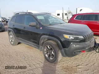 2019 Jeep Cherokee Trailhawk Elite with VIN 1C4PJMBX4KD385796, listed as a IAAI auction lot 41557577 with 55,700 mi miles. Bid and sale history available at carsss.com. Image 1.