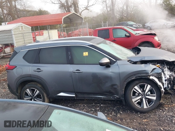 2022 Nissan Rogue SL with VIN 5N1BT3CA2NC730709, listed as a IAAI auction lot 41133228 with 40,794 mi miles and . Bid and sale history available at carsss.com. Image 13.