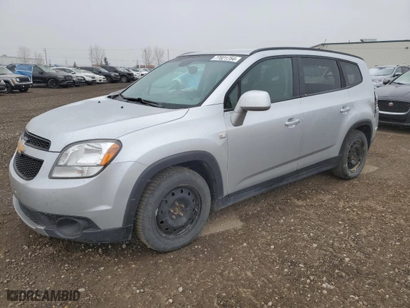 2012 Chevrolet Orlando 1LT with VIN KL77P2EM1CK550055, listed as a Copart auction lot 77021754 with 127987 miles and Salvage Title. Bid and sale history available at carsss.com. Image 1.