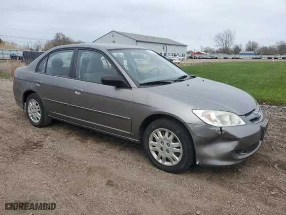 2004 Honda Civic LX with VIN 2HGES16544H622452, listed as a Copart auction lot 52700855 with 82,119 mi miles and Salvage Title. Bid and sale history available at carsss.com. Image 4.