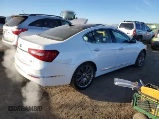 2014 Kia Cadenza Premium with VIN KNALN4D70E5164241, listed as a Copart auction lot 82447434 with 38,447 mi miles and Salvage Title. Bid and sale history available at carsss.com. Image 3.