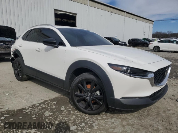 2024 Mazda CX-30 2.5 Turbo Premium Package with VIN 3MVDMBDY3RM683631, listed as a Copart auction lot 45321605 with 3,989 mi miles and Salvage Title. Bid and sale history available at carsss.com. Image 4.