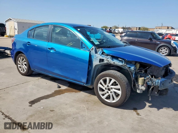 2012 Mazda 3 i Touring with VIN JM1BL1V71C1527104, listed as a Copart auction lot 50247405 with 204,915 mi miles and Clean Title. Bid and sale history available at DreamBid. Image 4.