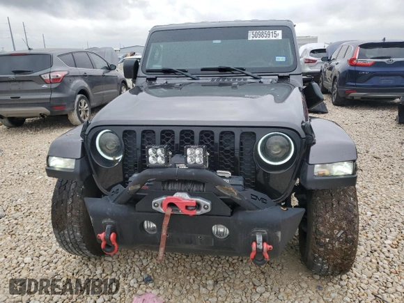 2022 Jeep Gladiator Texas Trail with VIN 1C6HJTAGXNL126523, listed as a Copart auction lot 50985915 with 38,478 mi miles and Salvage Title. Bid and sale history available at DreamBid. Image 5.