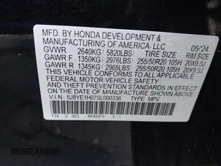 2025 Acura MDX w/A-Spec Package z VIN 5J8YE1H07SL000336, wystawiony jako IAAI lot #41725542 z przebiegiem 6 013 mil mil oraz . Historia ofert i sprzedaży dostępna na DreamBid. Obrazek 9.