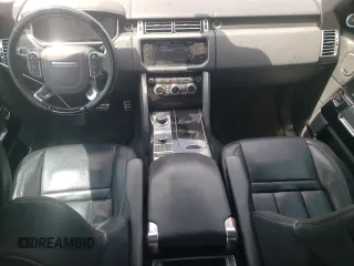 2015 Land Rover Range Rover with VIN SALGW3TF9FA204998, listed as a Copart auction lot 59112515 with 91,655 mi miles and Salvage title. Bid and sale history available at DreamBid. Image 8.