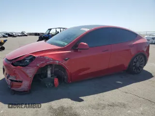 2022 Tesla Model Y Performance с VIN 7SAYGDEF8NF367789, выставлен на аукционе Copart как лот 58805475 с пробегом 35 744 миль миль и Списание • Salvage title. История ставок и продаж доступна на DreamBid. Изображение 1.