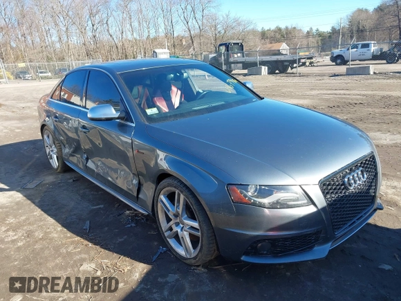 2012 Audi S4 Prestige with VIN WAUKGAFL3CA024851, listed as a IAAI auction lot 41679470 with 127,006 mi miles. Bid and sale history available at carsss.com. Image 1.