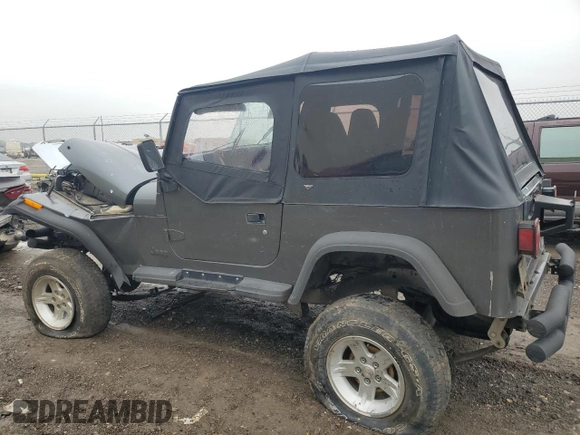 1993 Jeep Wrangler with VIN 1J4FY29S9PP227623, listed as a Copart auction lot 83873814 with 0 mi miles and Salvage Title. Bid and sale history available at carsss.com. Image 2.
