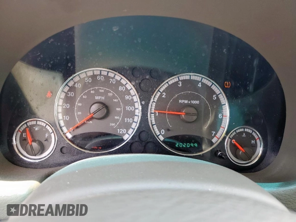 2005 Jeep Liberty Limited with VIN 1J8GL58K35W724478, listed as a Copart auction lot 61165405 with 202,099 mi miles and Salvage title. Bid and sale history available at DreamBid. Image 9.