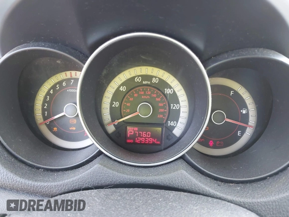 2012 Kia Forte EX with VIN KNAFU4A25C5521998, listed as a IAAI auction lot 41705662 with 129,394 mi miles. Bid and sale history available at carsss.com. Image 7.