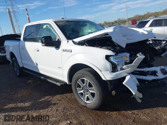 2016 Ford F-150 XLT with VIN 1FTEW1EP7GFB82528, listed as a IAAI auction lot 40653150 with 34,517 mi miles. Bid and sale history available at carsss.com. Image 1.