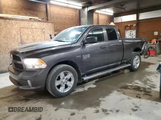 2019 Ram 1500 Express with VIN 1C6RR7FT2KS522537, listed as a Copart auction lot 57601665 with 39,599 mi miles and Salvage title. Bid and sale history available at DreamBid. Image 1.