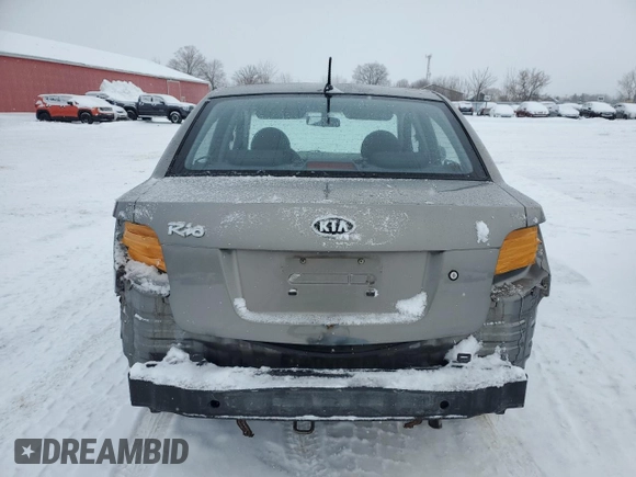 2010 Kia Rio with VIN KNADH4B33A6617736, listed as a Copart auction lot 45469215 with 233,539 mi miles and Clean Title. Bid and sale history available at DreamBid. Image 6.