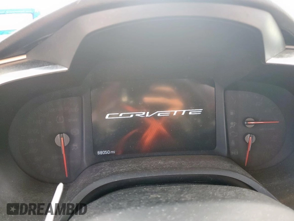 2016 Chevrolet Corvette Z06 1LZ with VIN 1G1YP2D60G5612360, listed as a Copart auction lot 59606855 with 88,050 mi miles and Salvage title. Bid and sale history available at DreamBid. Image 9.