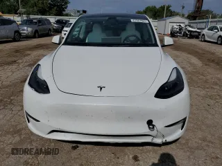 2023 Tesla Model Y Long Range with VIN 7SAYGAEE6PF795434, listed as a Copart auction lot 67507984 with 24,469 mi miles and Salvage Title. Bid and sale history available at DreamBid. Image 5.
