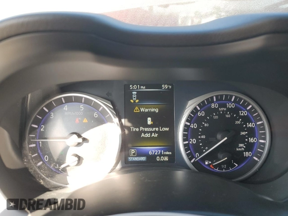 2017 Infiniti Q50 Red Sport 400 with VIN JN1FV7AP8HM850207, listed as a Copart auction lot 54381875 with 67,271 mi miles and Salvage Title. Bid and sale history available at carsss.com. Image 9.