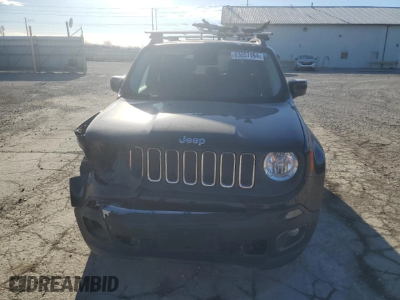2015 Jeep Renegade Latitude with VIN ZACCJABH9FPB80553, listed as a Copart auction lot 83657494 with 76,005 mi miles and Salvage Title. Bid and sale history available at carsss.com. Image 5.