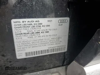 2021 Audi Q5 Premium z VIN WA1AAAFY8M2089521, wystawiony jako Copart lot #56720575 z przebiegiem 40 880 mil mil oraz Czysty tytuł • Clean title. Historia ofert i sprzedaży dostępna na DreamBid. Obrazek 12.
