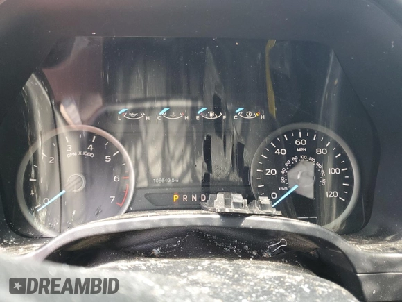 2018 Ford F-150 XL with VIN 1FTEW1E54JFD50664, listed as a Copart auction lot 57517945 with 106,649 mi miles and Salvage title. Bid and sale history available at DreamBid. Image 9.