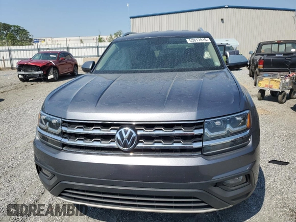 2018 Volkswagen Atlas SE with VIN 1V2CR2CA7JC563628, listed as a Copart auction lot 53817815 with 128,292 mi miles and Salvage title. Bid and sale history available at DreamBid. Image 5.
