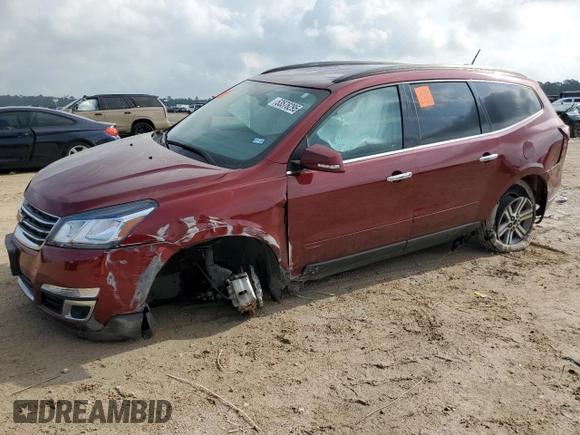2017 Chevrolet Traverse LT with VIN 1GNKRHKD2HJ319829, listed as a Copart auction lot 53576295 with 114,428 mi miles and Salvage Title. Bid and sale history available at DreamBid. Image 1.