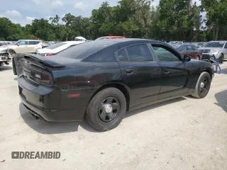 2014 Dodge Charger Police with VIN 2C3CDXAGXEH124807, listed as a Copart auction lot 56422685 with 98,944 mi miles and Clean Title. Bid and sale history available at DreamBid. Image 3.