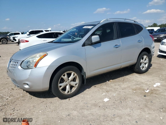 2010 Nissan Rogue S with VIN JN8AS5MT8AW507666, listed as a Copart auction lot 50406215 with 134,673 mi miles and Salvage Title. Bid and sale history available at carsss.com. Image 1.