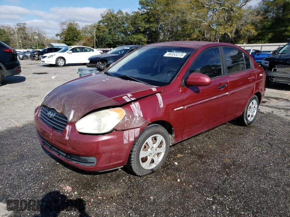2008 Hyundai Accent GLS with VIN KMHCN46C78U273931, listed as a Copart auction lot 88353275 with 195,769 mi miles and Salvage Title. Bid and sale history available at carsss.com. Image 1.