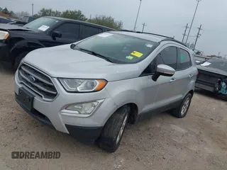 2018 Ford EcoSport SE with VIN MAJ3P1TE1JC183355, listed as a IAAI auction lot 41806498 with 112,558 mi miles. Bid and sale history available at carsss.com. Image 2.
