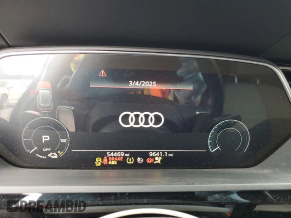 2019 Audi e-tron Prestige with VIN WA1VABGE6KB013000, listed as a Copart auction lot 46866995 with 54,469 mi miles and Salvage Title. Bid and sale history available at carsss.com. Image 9.