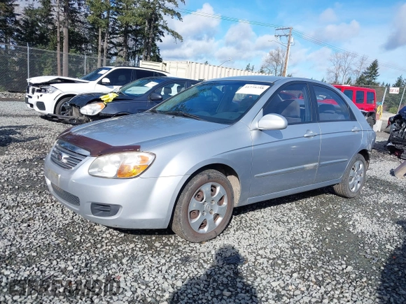 2007 Kia Spectra EX with VIN KNAFE121375453966, listed as a IAAI auction lot 41775758 with 211,586 mi miles. Bid and sale history available at carsss.com. Image 18.