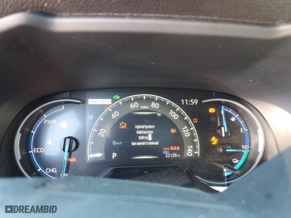 2022 Toyota RAV4 Prime SE with VIN JTMAB3FV4ND102954, listed as a Copart auction lot 74928654 with NaN miles and Salvage Title. Bid and sale history available at carsss.com. Image 9.