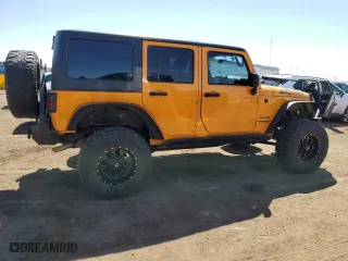 2012 Jeep Wrangler Unlimited Sport with VIN 1C4BJWDG8CL207111, listed as a Copart auction lot 51208395 with 87,926 mi miles and Salvage Title. Bid and sale history available at carsss.com. Image 3.