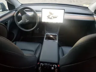 2023 Tesla Model Y Long Range with VIN 7SAYGAEE5PF928930, listed as a Copart auction lot 81572254 with 28,624 mi miles and Salvage Title. Bid and sale history available at carsss.com. Image 8.