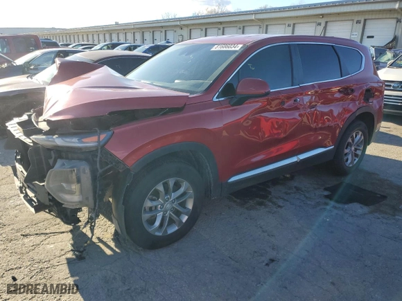 2019 Hyundai Santa Fe SE with VIN 5NMS2CAD1KH024624, listed as a Copart auction lot 81686034 with 191,458 mi miles and Non Repairable. Bid and sale history available at carsss.com. Image 1.