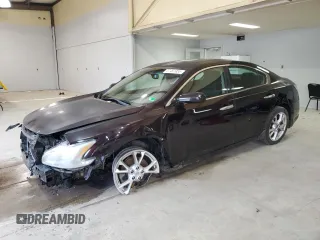 2012 Nissan Maxima S with VIN 1N4AA5AP5CC808038, listed as a Copart auction lot 57491955 with 160,869 mi miles and Salvage title. Bid and sale history available at DreamBid. Image 1.