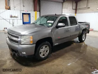 2007 Chevrolet Silverado 1500 LTZ with VIN 3GCEK13Y87G511596, listed as a Copart auction lot 42591845 with 185,189 mi miles and Salvage Title. Bid and sale history available at carsss.com. Image 1.