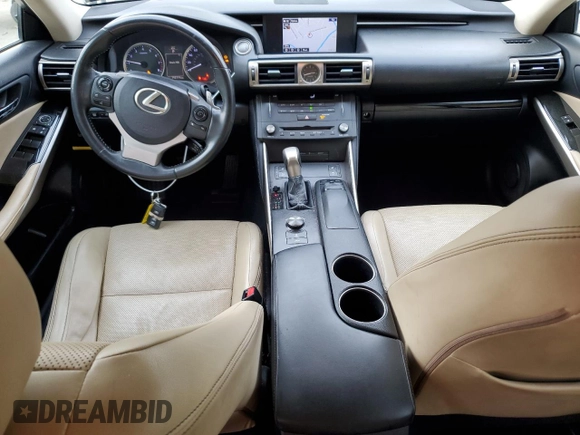 2015 Lexus IS 250 with VIN JTHBF1D2XF5057308, listed as a Copart auction lot 50145615 with 192,719 mi miles and Salvage title. Bid and sale history available at DreamBid. Image 8.
