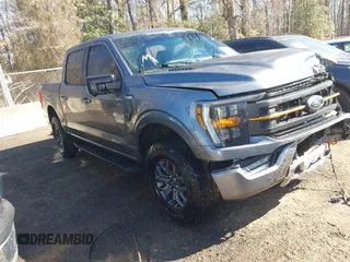 2023 Ford F-150 XL with VIN 1FTFW1E58PFB76725, listed as a IAAI auction lot 41634459 with 23,534 mi miles. Bid and sale history available at carsss.com. Image 1.