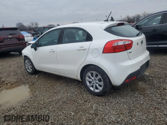 2015 Kia Rio LX with VIN KNADM5A33F6516514, listed as a Copart auction lot 88876485 with 105,591 mi miles and Salvage Title. Bid and sale history available at carsss.com. Image 2.