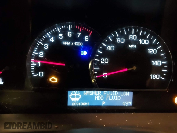 2007 Cadillac SRX with VIN 1GYEE637570125745, listed as a IAAI auction lot 41537912 with 203,108 mi miles. Bid and sale history available at carsss.com. Image 7.