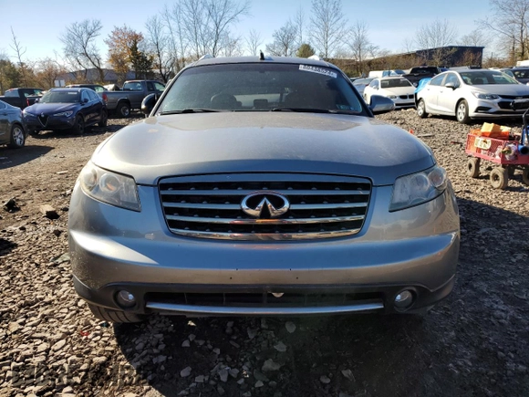 2006 Infiniti FX35 with VIN JNRAS08W96X210684, listed as a Copart auction lot 80438524 with 124,929 mi miles and Salvage Title. Bid and sale history available at carsss.com. Image 5.