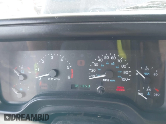 1999 Jeep Wrangler Sahara with VIN 1J4FY49S9XP410760, listed as a IAAI auction lot 41647187 with 181,353 mi miles. Bid and sale history available at carsss.com. Image 7.