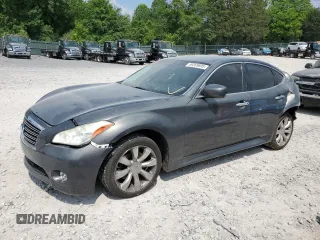 2012 Infiniti M with VIN JN1BY1ARXCM395499, listed as a Copart auction lot 59369695 with 177,098 mi miles and Salvage title. Bid and sale history available at DreamBid. Image 1.