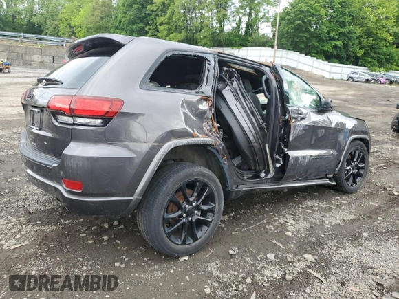 2020 Jeep Grand Cherokee Laredo E z VIN 1C4RJFAG7LC169759, wystawiony jako Copart lot #58917125 z przebiegiem Nie podano mil oraz Szkoda całkowita • Salvage title. Historia ofert i sprzedaży dostępna na DreamBid. Obrazek 3.