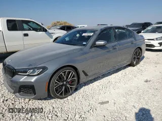 2023 BMW 5 Series 540i xDrive with VIN WBA73BJ03PWY01221, listed as a Copart auction lot 75768354 with 18,219 mi miles and Salvage Title. Bid and sale history available at carsss.com. Image 1.