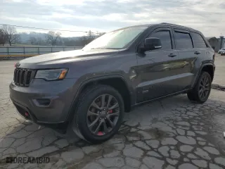 2016 Jeep Grand Cherokee Limited 75th Anniversary with VIN 1C4RJFBG0GC404832, listed as a Copart auction lot 44569305 with 148,883 mi miles and Salvage Title. Bid and sale history available at carsss.com. Image 1.
